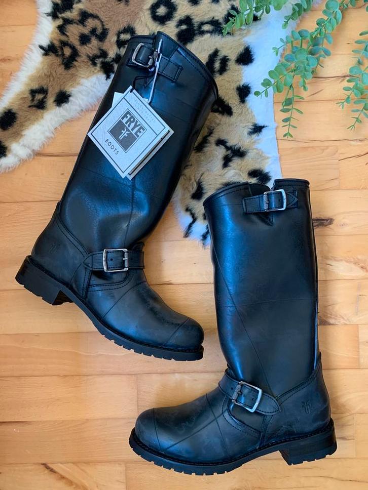 Frye bikerboots 39 western boots hoge cowboylaarzen, Kleding | Dames, Schoenen, Nieuw, Hoge laarzen, Zwart, Ophalen of Verzenden
