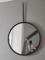 2 zwarte spiegels Pronto Wonen 50x50 met steel, Rond, Ophalen of Verzenden, Zo goed als nieuw, Minder dan 100 cm