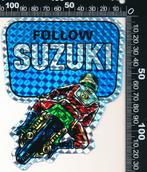 Sticker: Suzuki - Follow (Glittersticker), Verzamelen, Ophalen of Verzenden, Zo goed als nieuw, Auto of Motor