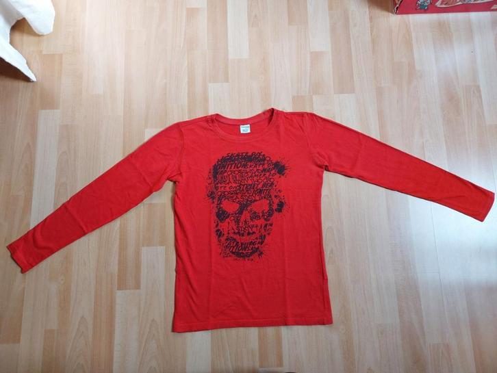 Rood longsleeve *Chapter Young*, Kinderen en Baby's, Kinderkleding | Maat 158, Zo goed als nieuw, Jongen, Shirt of Longsleeve