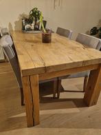 Massief eikenhouten eettafel 1x2 meter, Huis en Inrichting, Tafels | Eettafels, Ophalen of Verzenden