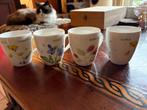 4 bekers Marjolein Bastin Wildflowers, Huis en Inrichting, Ophalen of Verzenden, Zo goed als nieuw, Overige stijlen, Kop(pen) en/of Schotel(s)