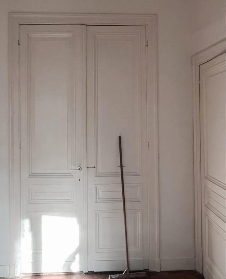 Antieke Dubbele Paneeldeuren sierlijst deurpost, ensuideuren, Doe-het-zelf en Verbouw, Deuren en Horren, Gebruikt, Binnendeur