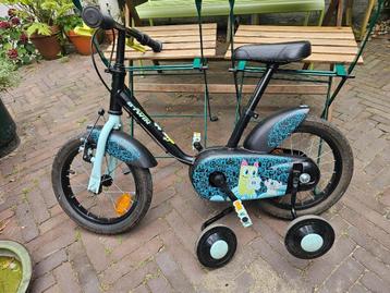 Btwin mini Monster kinderfiets 14 inch met zijwieltjes beschikbaar voor biedingen