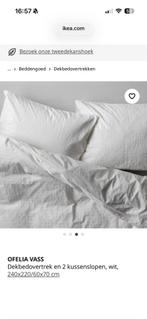 Ikea Ofelia Vass dekbedovertrek 240x220 - Nieuwstaat!, Wit, Dekbedovertrek, Ophalen of Verzenden, Nieuw