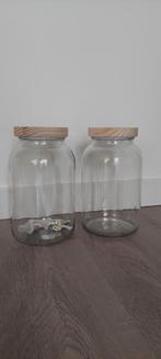 2x water/limonade tap glas met kraantjes. 1x gebruikt., Ophalen, Zo goed als nieuw, Glas, Pot, Bus of Blik