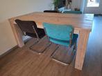 Steigerhouten eettafel, Huis en Inrichting, Tafels | Eettafels, Ophalen, 200 cm of meer, 50 tot 100 cm, Zo goed als nieuw