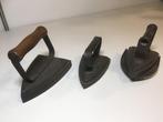 ijzeren strijkbout 3 stuks. Circa 14 cm lang., Antiek en Kunst, Antiek | Gereedschap en Instrumenten, Ophalen of Verzenden