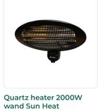 2x Quartz Heater 2000W - Zo goed als nieuw!, Tuin en Terras, Terrasverwarmers, Ophalen, Zo goed als nieuw, Elektrisch, Wand
