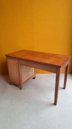 Vintage eiken bureau met ladeblok, 4 lades, desk, lessenaar, Ophalen, Gebruikt, Vintage, Nvt