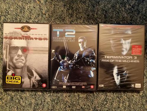 Terminator Trilogie **geheel nieuw** Arnold Schwarzenegger, Cd's en Dvd's, Dvd's | Actie, Nieuw in verpakking, Actie, Vanaf 16 jaar