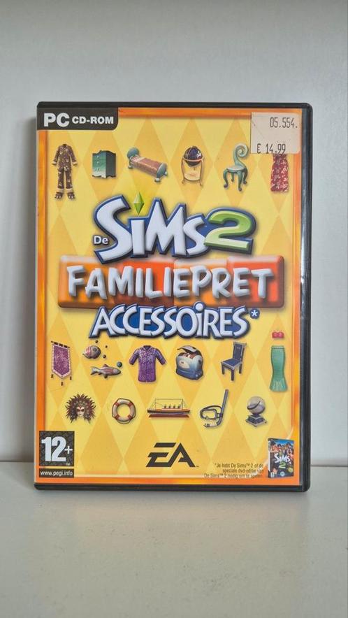 De Sims 2 Familiepret - Accessoires, PC, Spelcomputers en Games, Games | Pc, Gebruikt, Simulatie, 1 speler, Vanaf 12 jaar, Eén computer