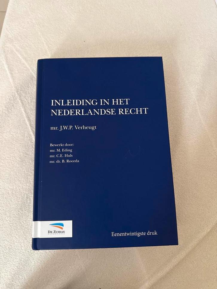 Inleiding Nederlands Recht - J.W.P. Verheugt, Boeken, Studieboeken en Cursussen, Zo goed als nieuw, HBO, Gamma, Verzenden
