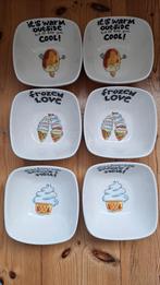 Blond Amsterdam ijsbakjes 6 stuks, Ophalen, Zo goed als nieuw, Aardewerk, Blond Amsterdam