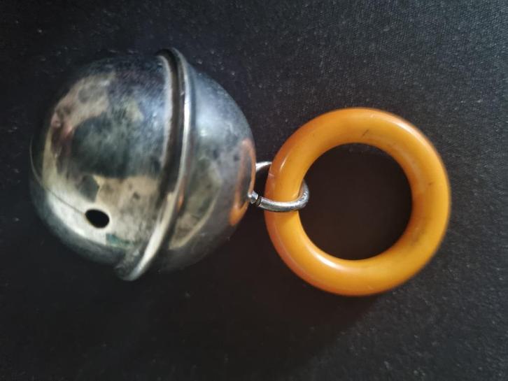 Vintage Zilveren Oud Hollandse Rammelaar – Rinkelbel., Antiek en Kunst, Antiek | Goud en Zilver, Zilver, Ophalen of Verzenden