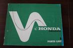Honda CB550 F2 1976 motorcycle parts list CB550 four, Ophalen of Verzenden, Honda