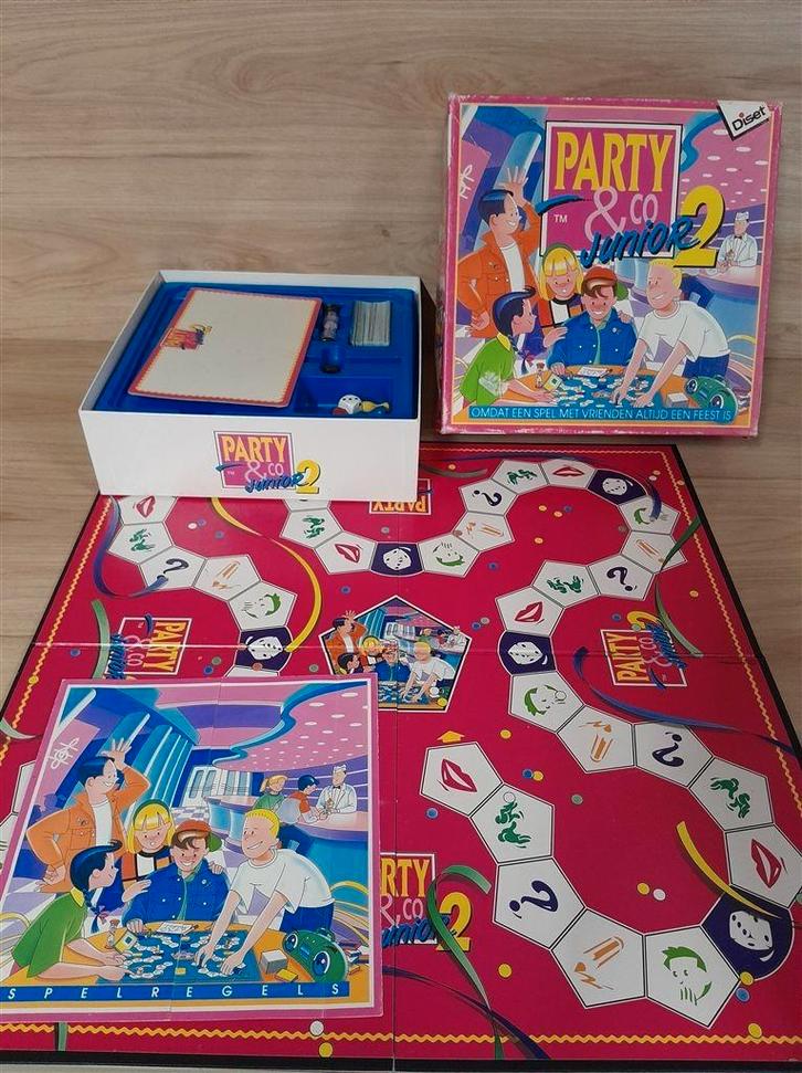 Party en co junior 2 - s1541, Hobby en Vrije tijd, Gezelschapsspellen | Bordspellen, Zo goed als nieuw, Ophalen of Verzenden