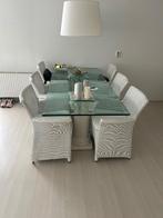 Italiaanse eettafel te koop, Ophalen, Gebruikt, 100 tot 150 cm, Glas