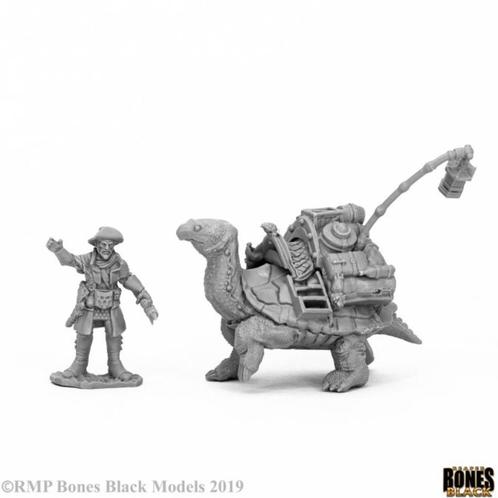Reaper Miniatures Dreadmere Tortoise and Drayman 44053, Hobby en Vrije tijd, Gezelschapsspellen | Bordspellen, Nieuw, Een of twee spelers