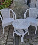 Rotan setje (beige), Ophalen, Zo goed als nieuw, Rotan