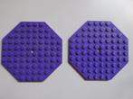 nr. 8722, 8 kantplaat met gat, 2 stuks 89523. Verzenden kan, Ophalen, Zo goed als nieuw, Complete set, Lego