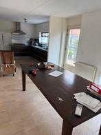 Eettafel met 6 stoelen, Huis en Inrichting, Ophalen, Gebruikt, 100 tot 150 cm, Eikenhout