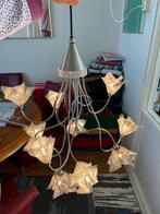 Harco-loor  hanglamp met bloemmotief, Ophalen of Verzenden, Zo goed als nieuw, Metaal, 75 cm of meer