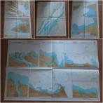 Partij zeekaarten met vaarroutes (deel 1), Verzamelen, Scheepvaart, Gebruikt, Ophalen of Verzenden, Kaart, Foto of Prent