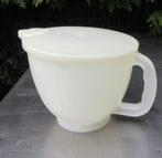 Tupperware beslagkom/maatbeker 2 liter retro wit met deksel, Ophalen of Verzenden, Gebruikt, Wit, Bak of Kom