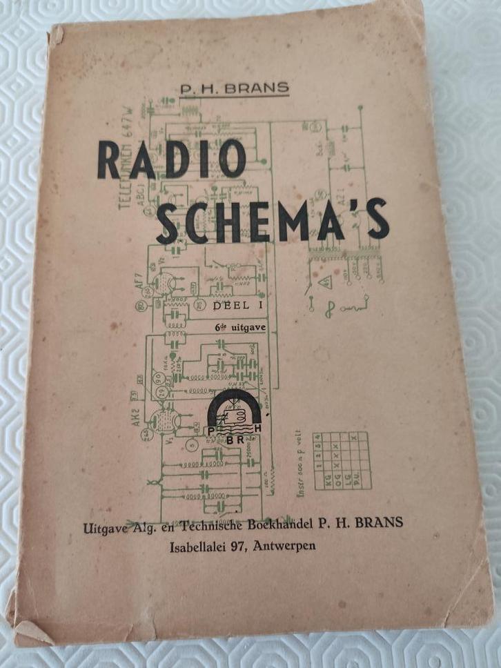 Radioschema's P.H. Brans, deel 1 tot en met deel 5., Boeken, Hobby en Vrije tijd, Gelezen, Overige onderwerpen, Ophalen of Verzenden