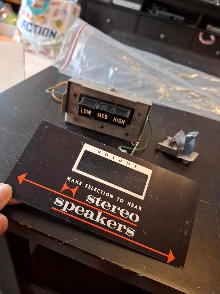 Seeburg SC1 Wallbox onderdeel (speaker knoppen), Verzamelen, Automaten | Jukeboxen, Gebruikt, Seeburg, Ophalen of Verzenden