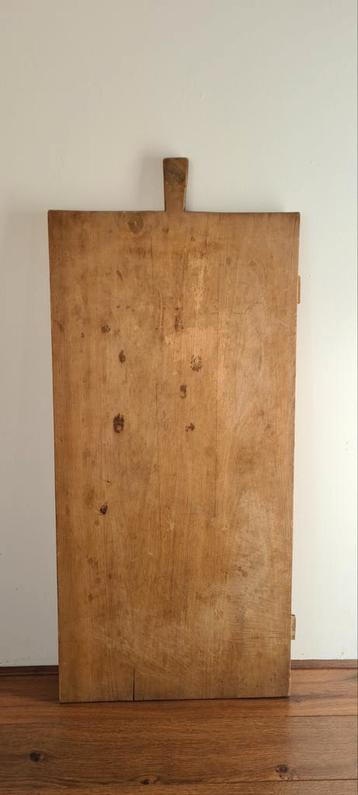 Grote (XL) oude brocante houten brood plank / bakkersplank   beschikbaar voor biedingen