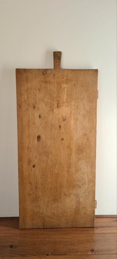 Grote (XL) oude brocante houten brood plank / bakkersplank, Antiek en Kunst, Curiosa en Brocante, Ophalen