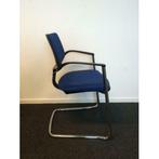 Vergaderstoelen Comforto DX chroom / blauw zeer mooi! 6st., Ophalen of Verzenden, Gebruikt, Blauw, Stof