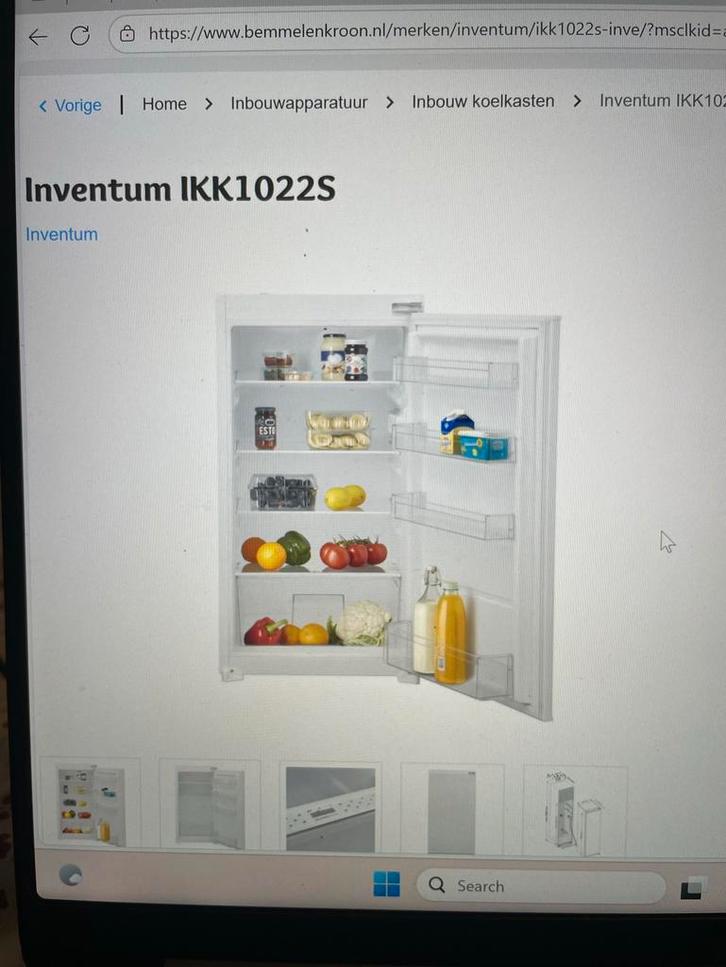 Inventum Koelkast - Nieuw in Verpakking, Witgoed en Apparatuur, Koelkasten en IJskasten, Nieuw, Met vriesvak, 100 tot 150 liter