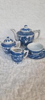 Van Nelle kinder servies bleu willow jaren 40/50, Antiek en Kunst, Verzenden