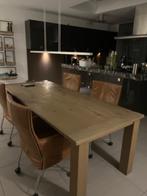 Eiken tafel, Ophalen, Landelijk /strak/stamtafel, Gebruikt, Eikenhout