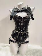 Zwart gothic korset dames vrouwen punk corset, Verzenden, Zwart, Body of Korset