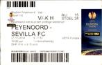 Ticket Feyenoord - Sevilla FC 2-0       27-11-2014, Gebruikt, Poster, Plaatje of Sticker, Feyenoord, Verzenden