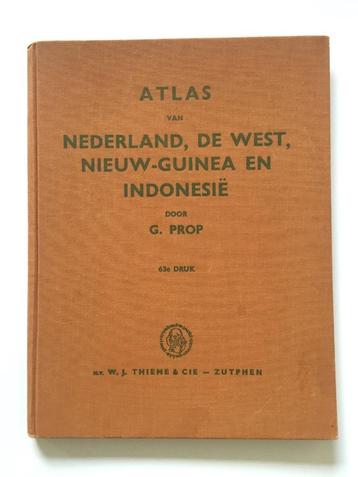Atlas van Nederland, de West, Ned. Nieuw-Guinea en Indonesië beschikbaar voor biedingen
