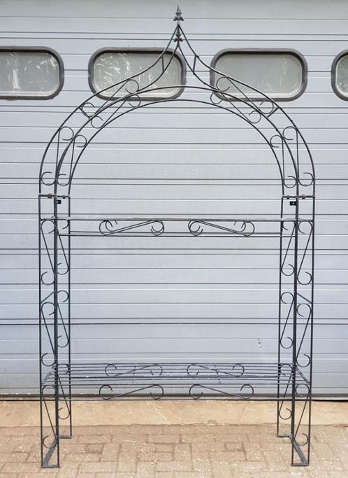 Groot klassiek tuinrek etagere tuinschap zwart, Huis en Inrichting, Woonaccessoires | Etagères, Zo goed als nieuw, Verzenden