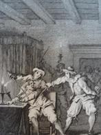 Gravure de moord van Dooreslaar, Vinkeles 18e eeuw, Antiek en Kunst, Kunst | Etsen en Gravures, Verzenden