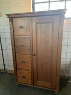 Grenen spekkast, Huis en Inrichting, Ophalen, Gebruikt, 50 tot 100 cm, Met hangruimte