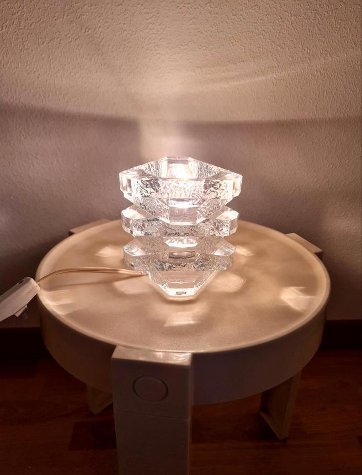 Peil & Putzler kubus sfeerlamp tafellamp glas prachtig, Huis en Inrichting, Lampen | Tafellampen, Zo goed als nieuw, Minder dan 50 cm