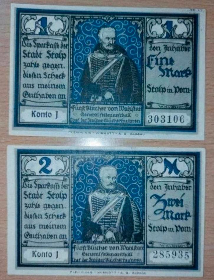 Duits/ Pools Notgeld Stolp Noodgeld, Postzegels en Munten, Bankbiljetten | Europa | Niet-Eurobiljetten, Duitsland, Ophalen of Verzenden