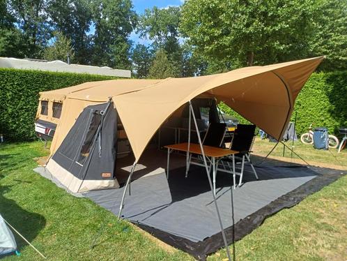 Zeer complete Combi-Camp Country Xclusive, Caravans en Kamperen, Vouwwagens, Combi-Camp, tot en met 6, Beige, Aanwezig, Ophalen