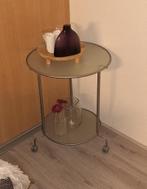 Bijzettafel incl alle toebhoren die erop staan, Ophalen, Minder dan 55 cm, Rond, Zo goed als nieuw