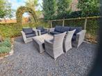 gratis: tuinset, grote bank, 2 fauteuils,2 stoeltjes, tafel., Tuin en Terras, Tuinsets en Loungesets, Ophalen, Kunststof, Gebruikt