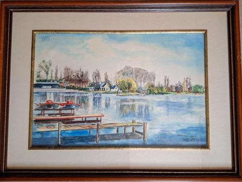 Aquarels (2) Van Adelbert, Antiek en Kunst, Kunst | Schilderijen | Klassiek, Ophalen