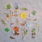 Stickers - Bloemen/planten (18 stuks), Hobby en Vrije tijd, Stickers en Plaatjes, Nieuw, Meerdere stickers, Verzenden